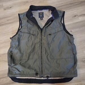 Vintage Gap GXP-45 Vest Mesh Lined Tactical Military‎ Techwear Men’s XL Green